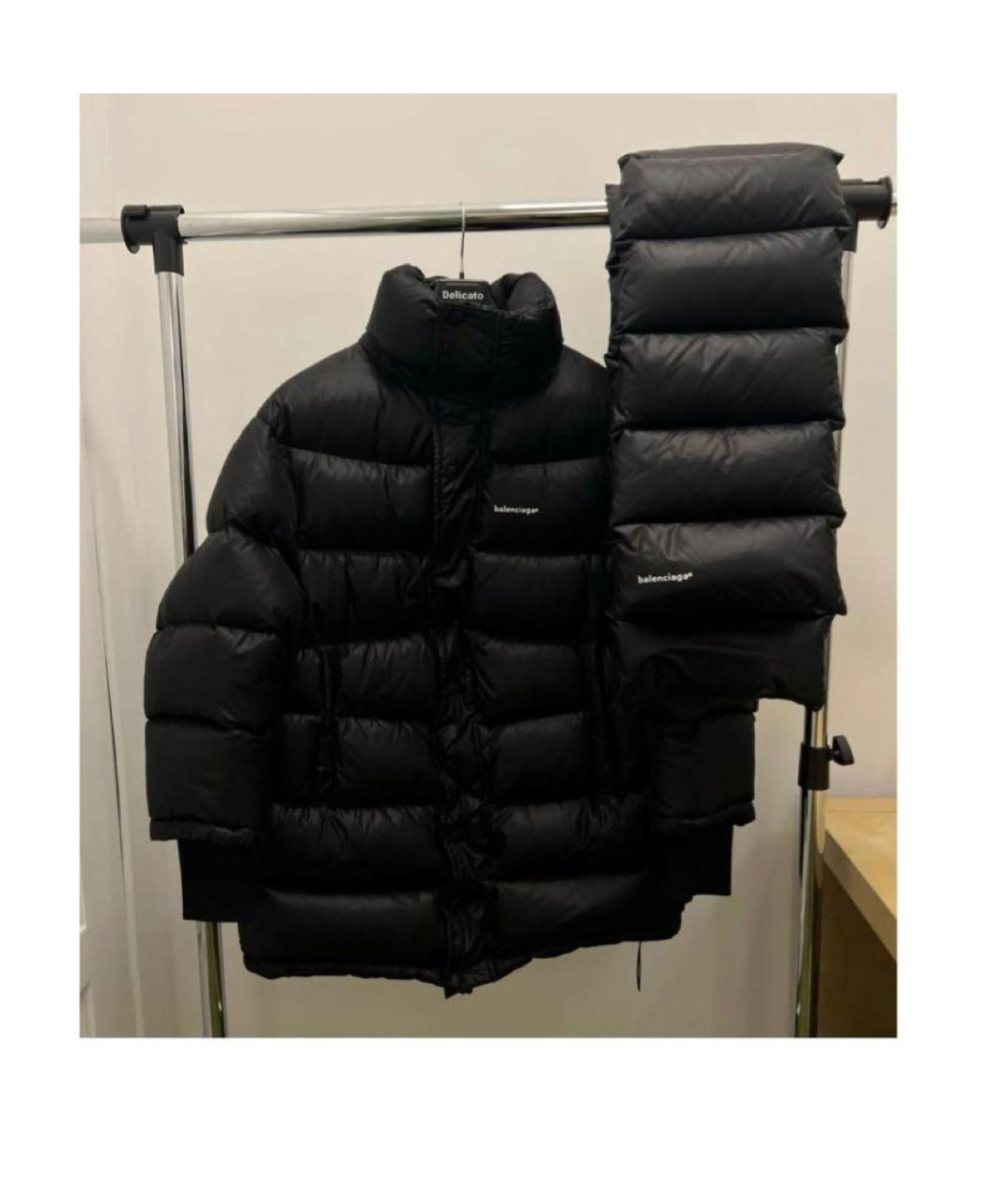 BALENCIAGA Черный пуховик, фото 2