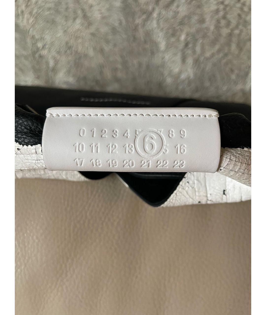 MM6 MAISON MARGIELA Мульти кожаная сумка с короткими ручками, фото 7