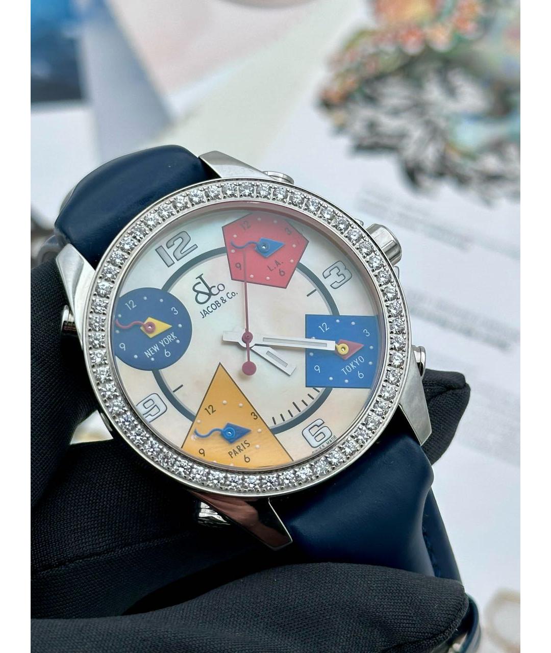 JACOB&CO Серебряные металлические часы, фото 4