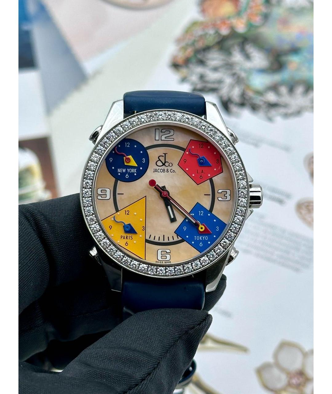 JACOB&CO Серебряные металлические часы, фото 6