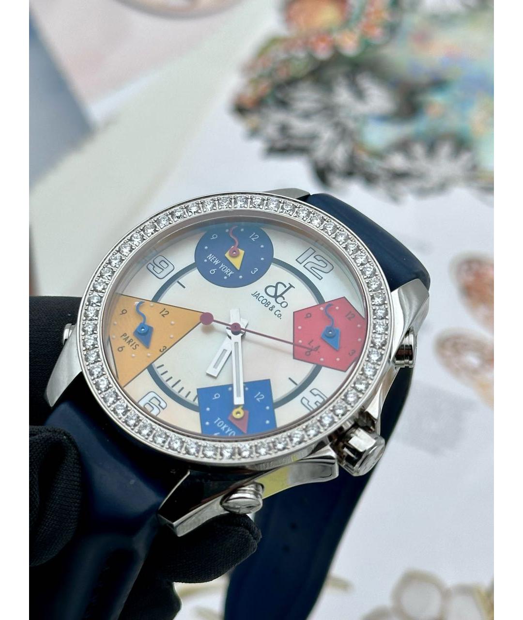 JACOB&CO Серебряные металлические часы, фото 5