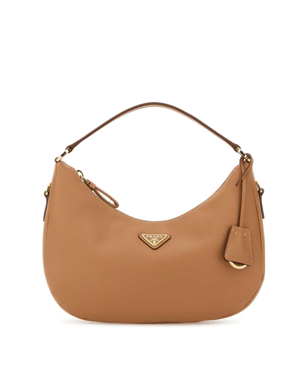 PRADA Бежевая кожаная сумка через плечо, фото 1