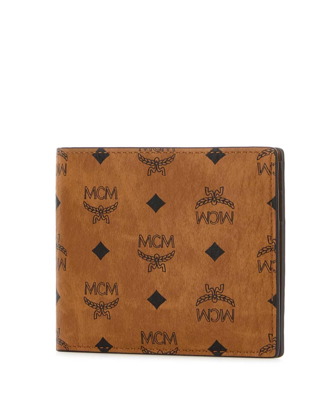 MCM Коричневый бархатный кошелек, фото 2