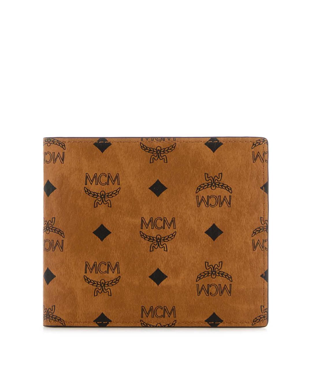 MCM Коричневый бархатный кошелек, фото 1