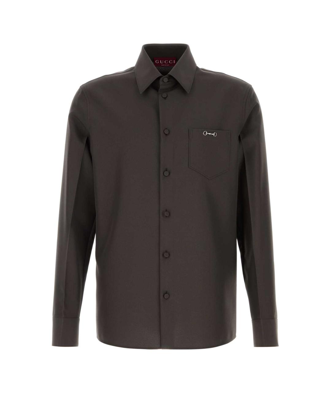 GUCCI Коричневая кэжуал рубашка, фото 1