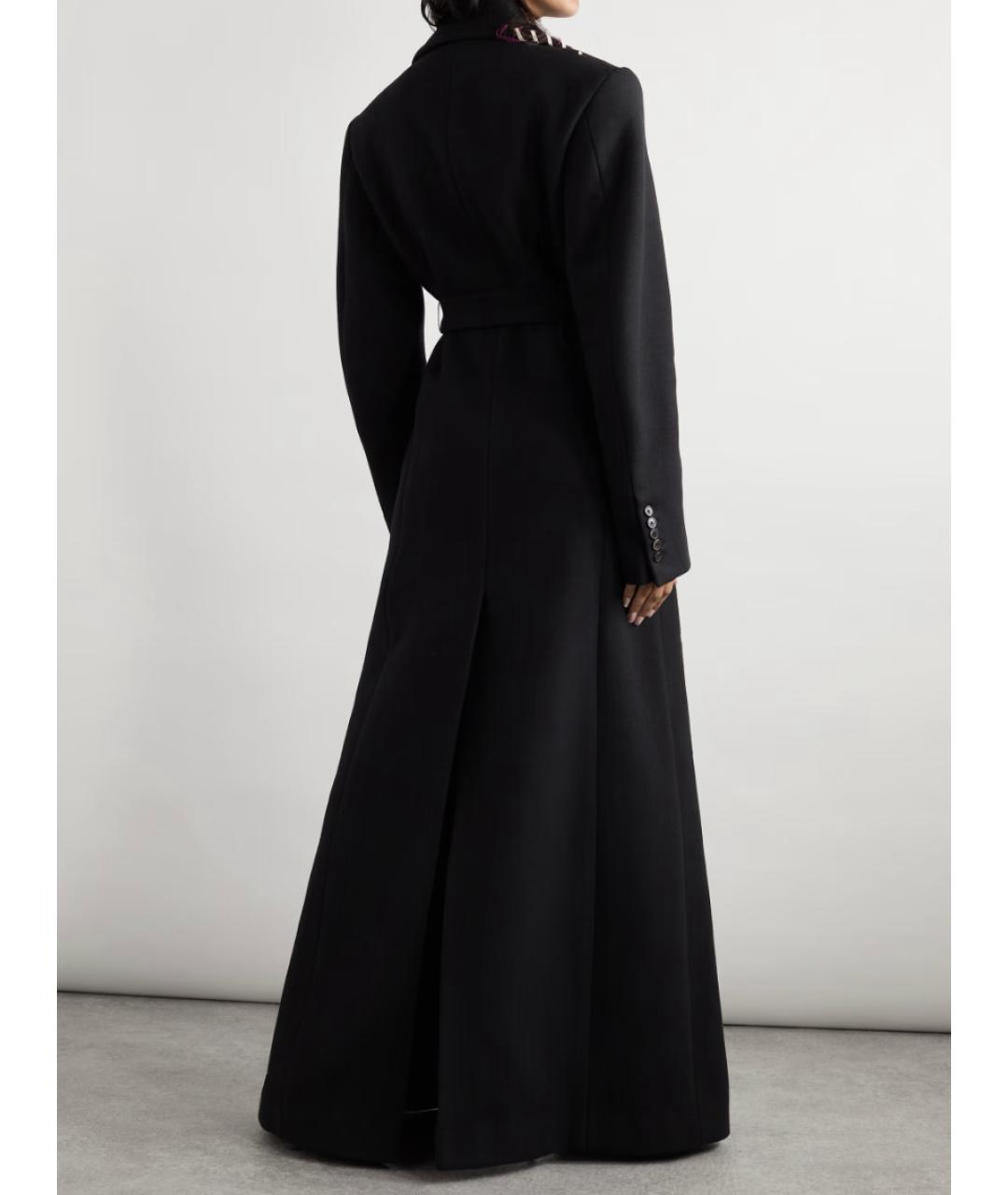 DRIES VAN NOTEN Черное шерстяное пальто, фото 5