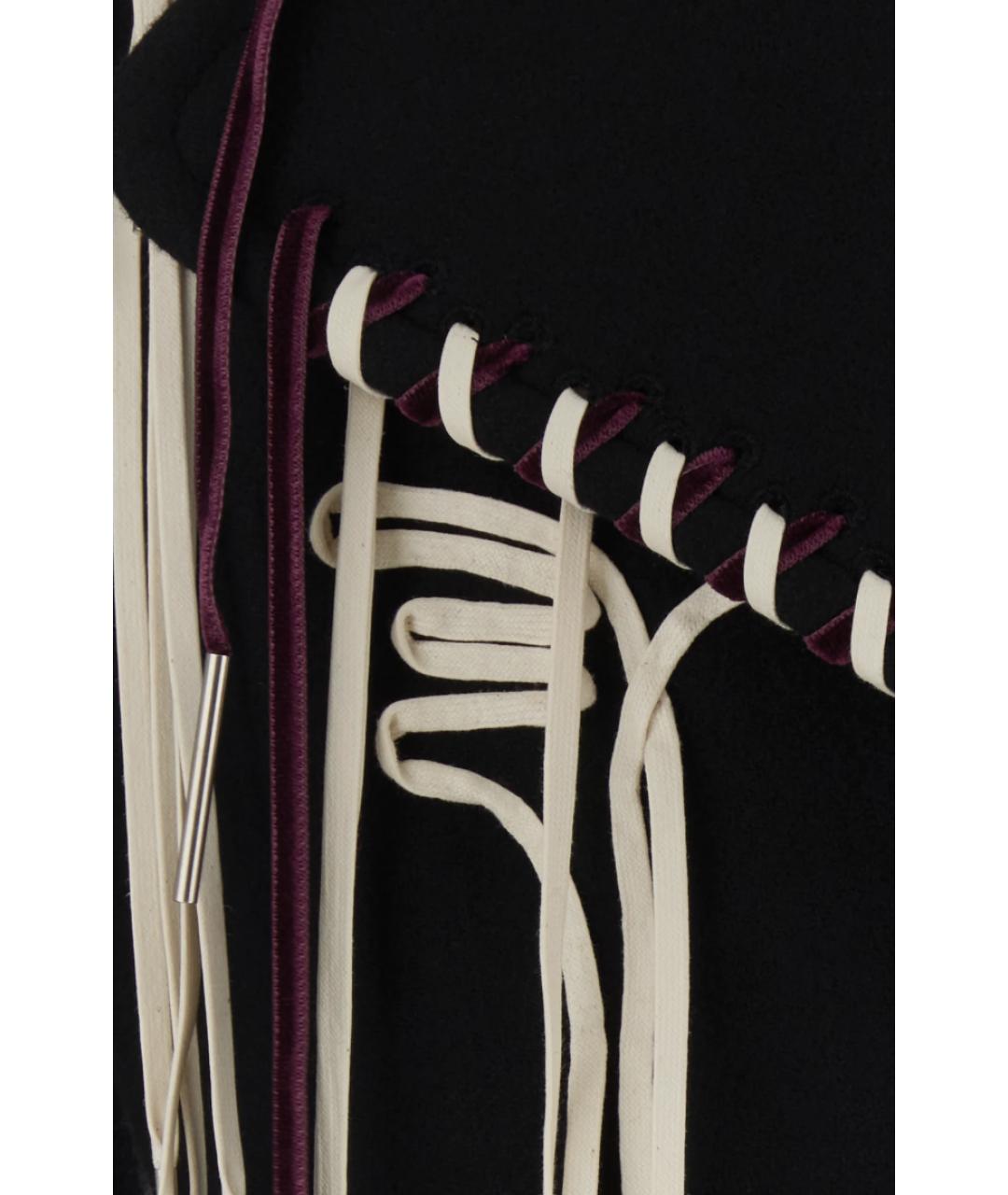 DRIES VAN NOTEN Черное шерстяное пальто, фото 3