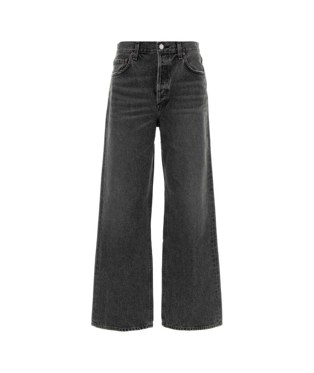 AGOLDE Серые хлопковые прямые джинсы, фото 1