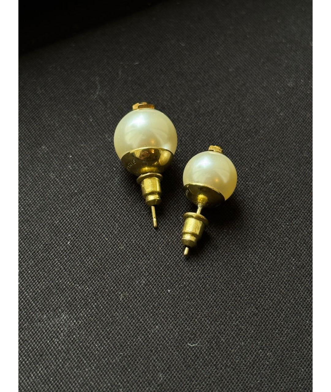 SAINT LAURENT Серебряные жемчужные серьги, фото 2