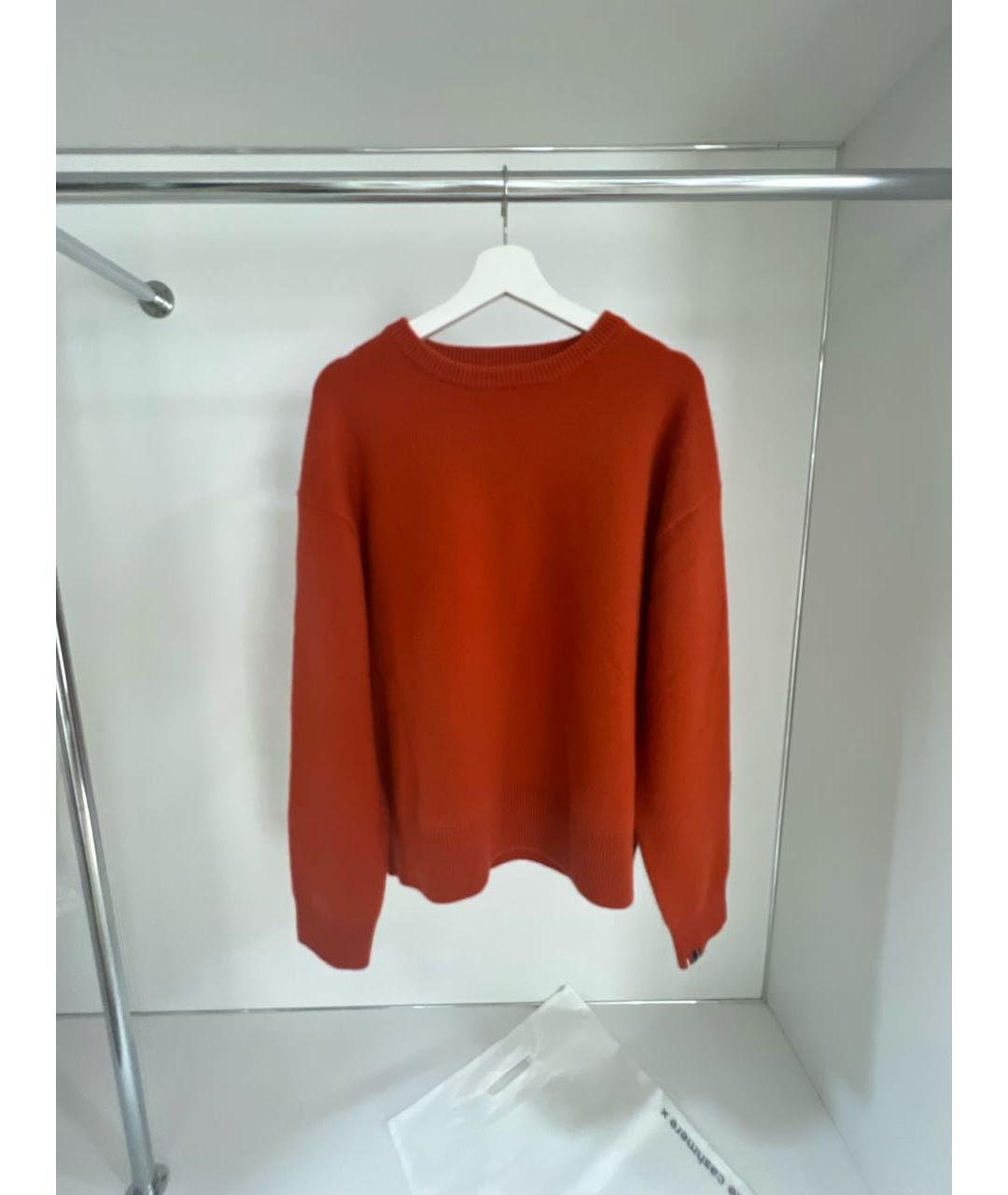 EXTREME CASHMERE Оранжевый кашемировый джемпер / свитер, фото 7