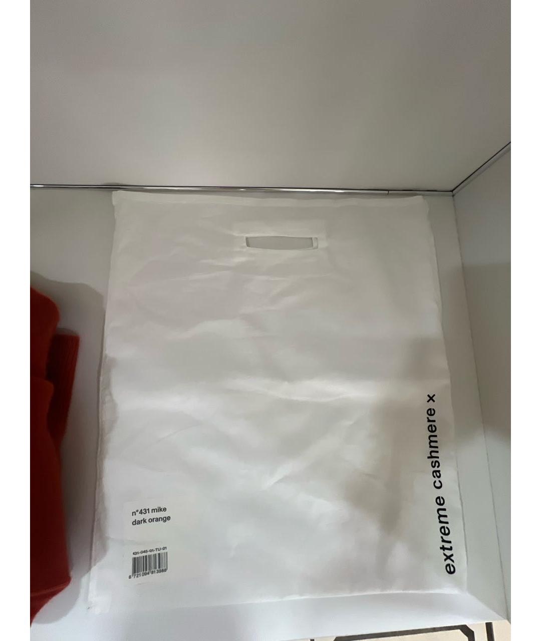 EXTREME CASHMERE Оранжевый кашемировый джемпер / свитер, фото 6