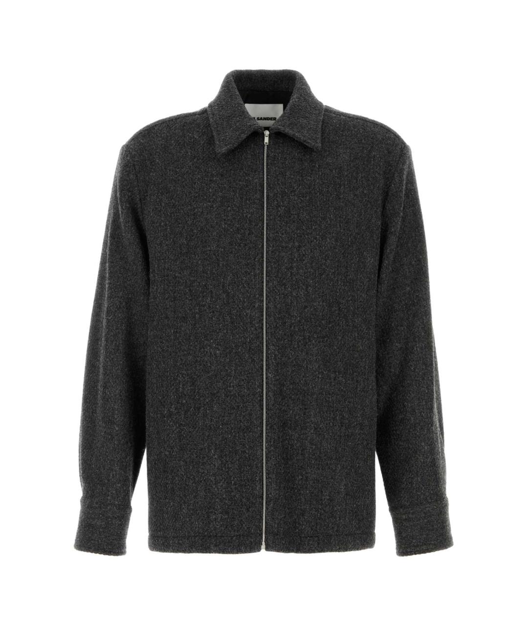 JIL SANDER Серая шерстяная куртка, фото 1