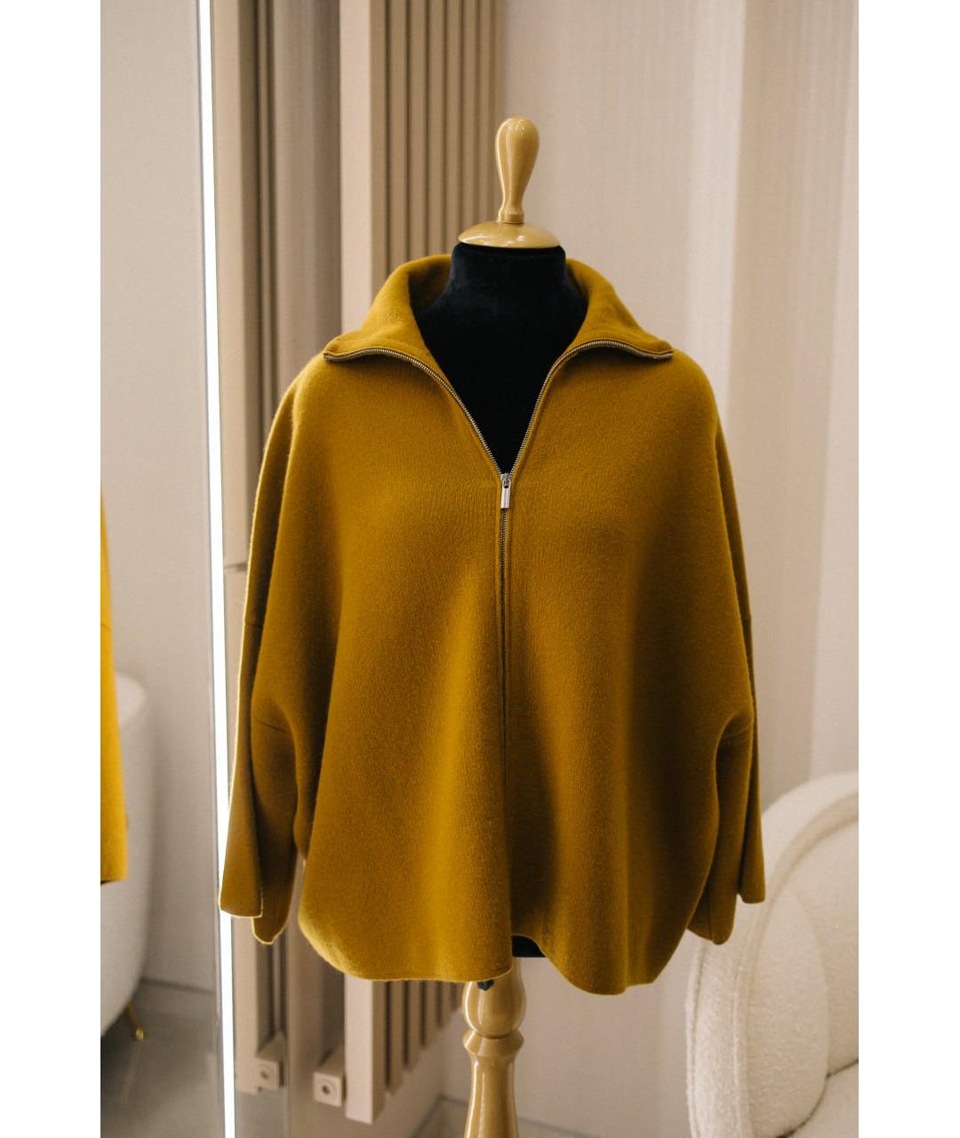 GENTRY PORTOFINO Горчичный кашемировый джемпер / свитер, фото 6
