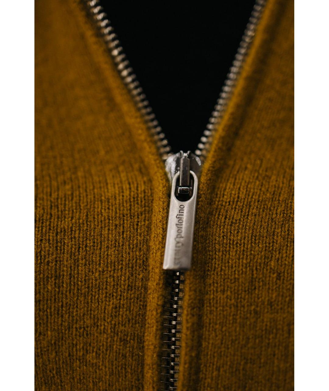 GENTRY PORTOFINO Горчичный кашемировый джемпер / свитер, фото 3