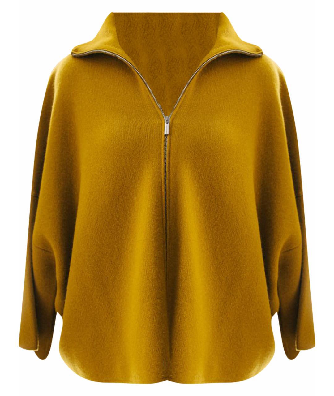 GENTRY PORTOFINO Горчичный кашемировый джемпер / свитер, фото 1