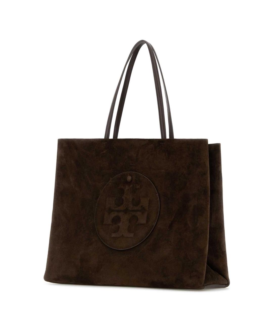 TORY BURCH Коричневая замшевая сумка тоут, фото 2