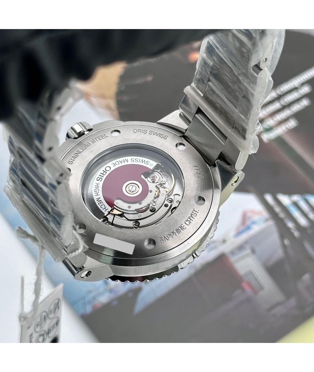 ON Серебряные стальные часы, фото 2