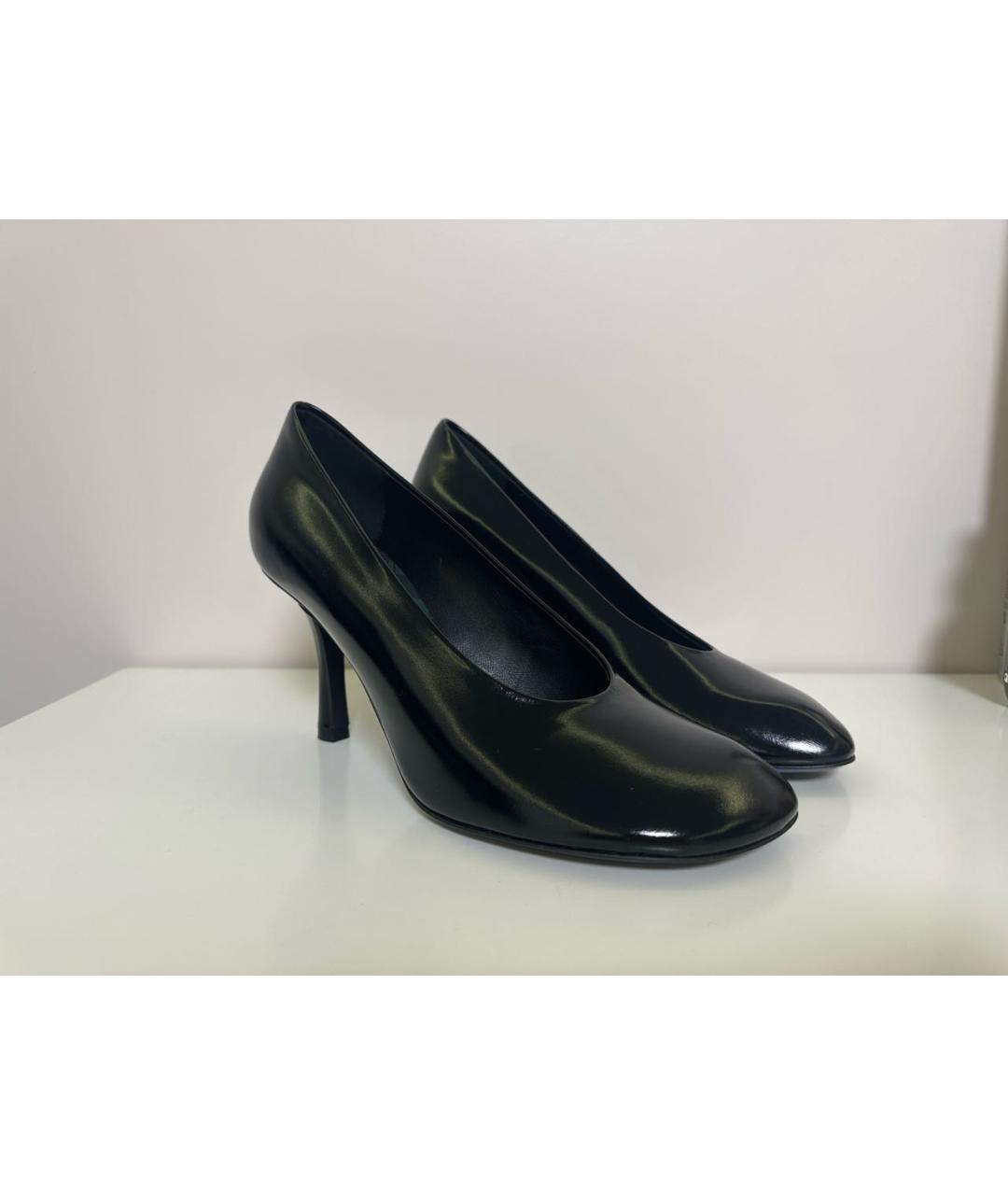 BURBERRY Черные кожаные туфли, фото 9