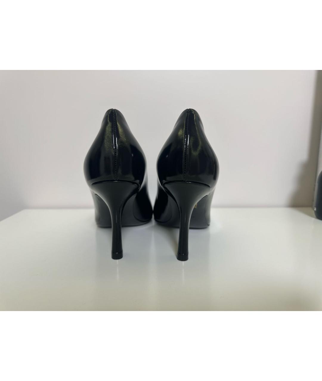 BURBERRY Черные кожаные туфли, фото 4