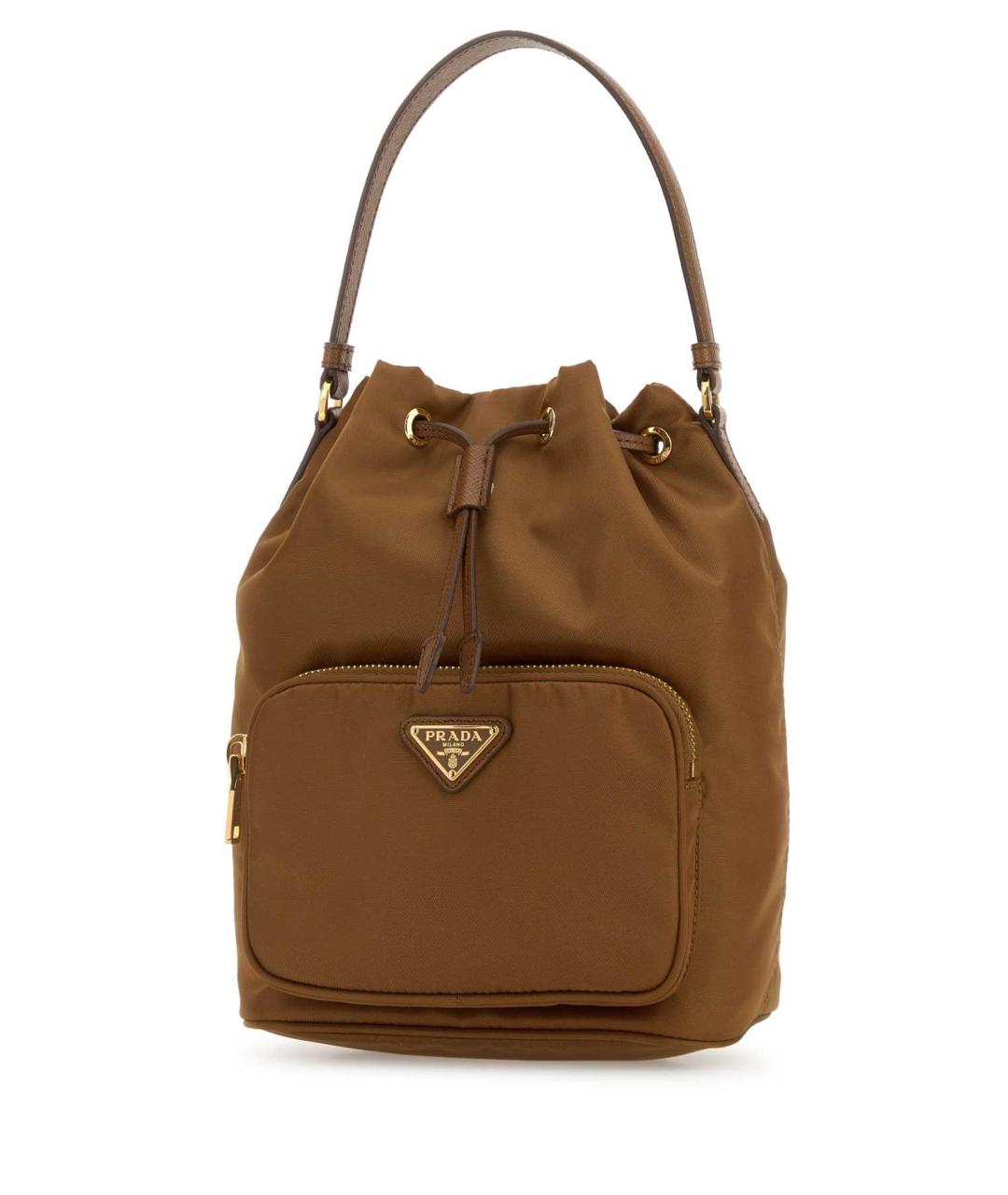 PRADA Бежевая тканевая сумка с короткими ручками, фото 2