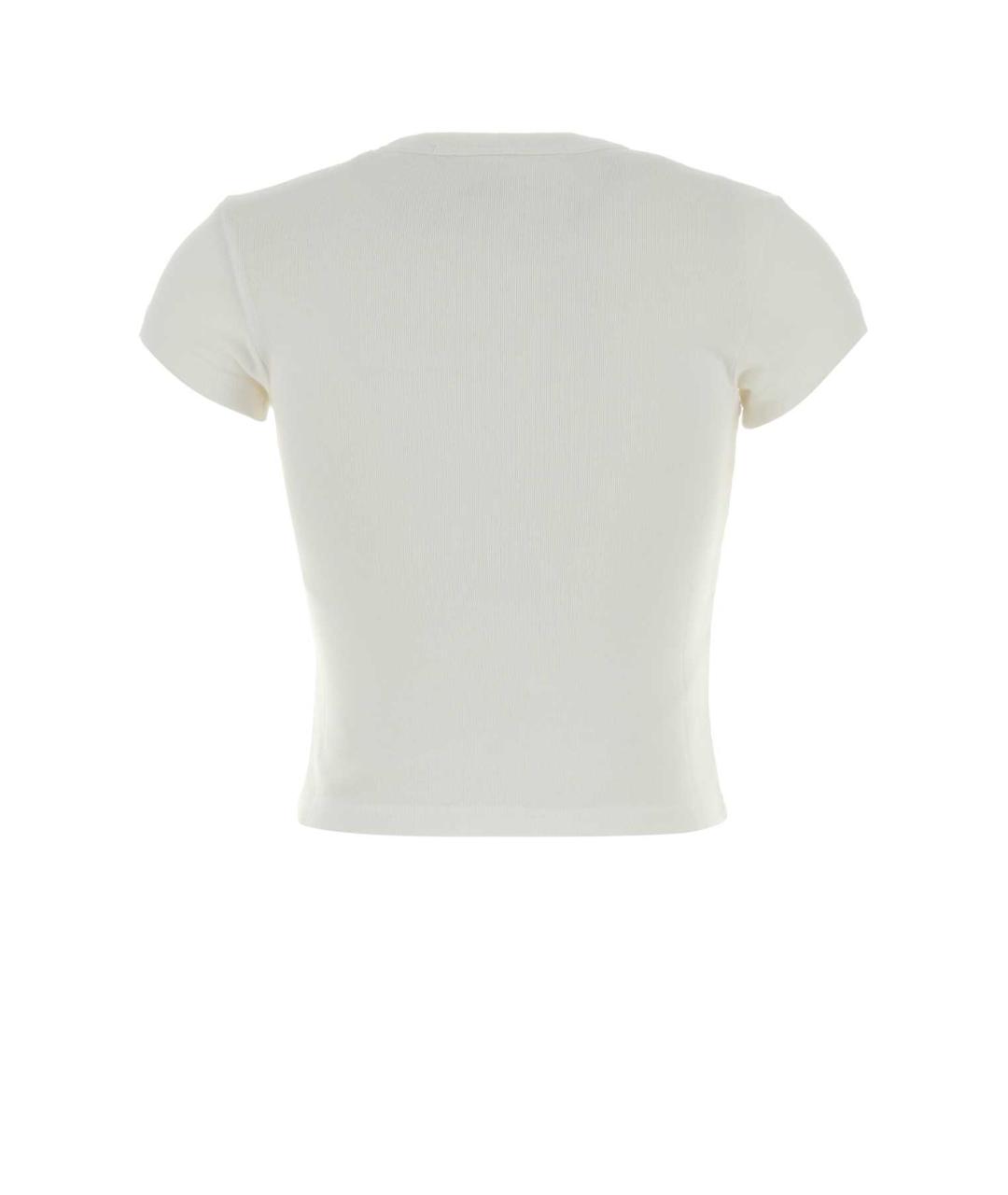 ALEXANDER WANG Белая хлопковая футболка, фото 2