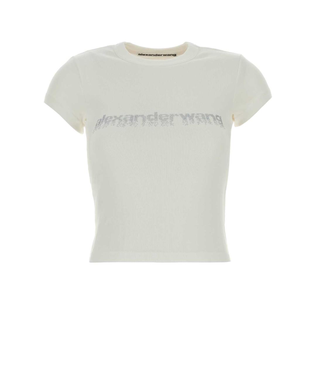 ALEXANDER WANG Белая хлопковая футболка, фото 1