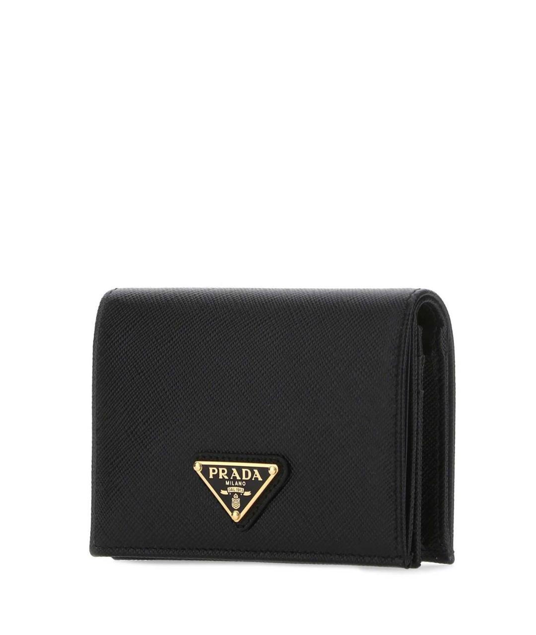 PRADA Черный кожаный кошелек, фото 2
