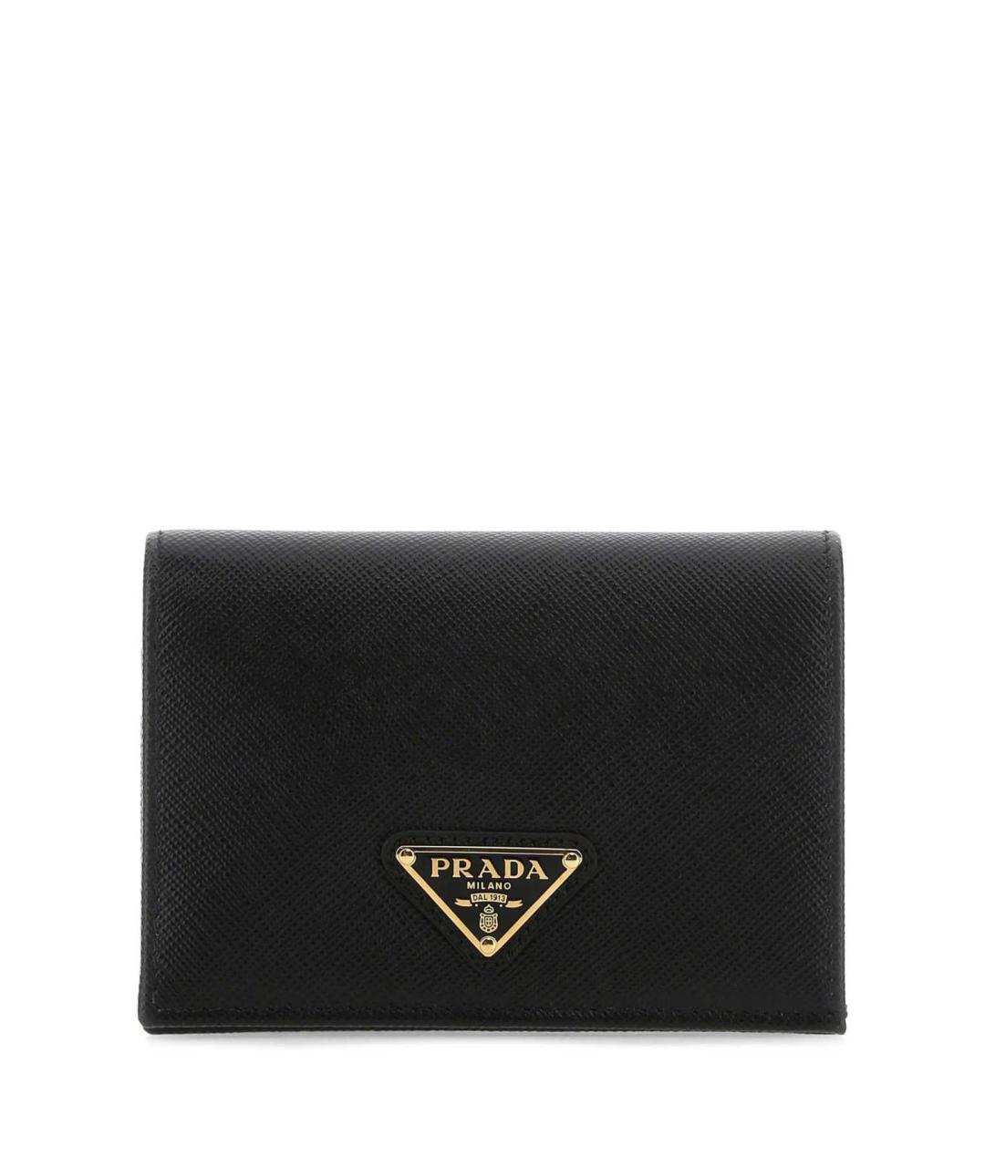 PRADA Черный кожаный кошелек, фото 1