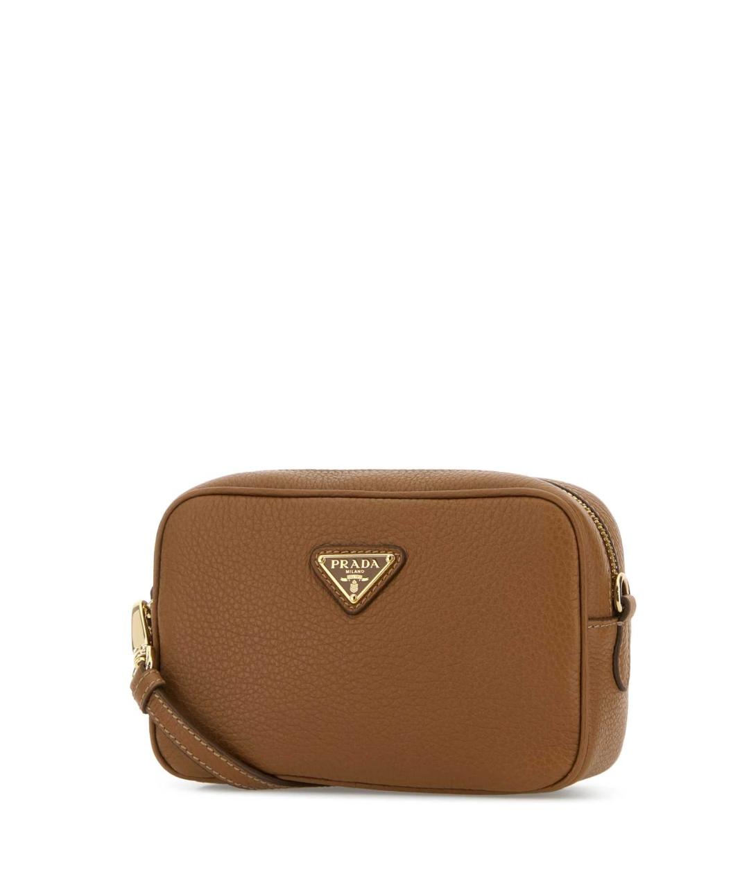 PRADA Коричневая кожаная сумка через плечо, фото 2