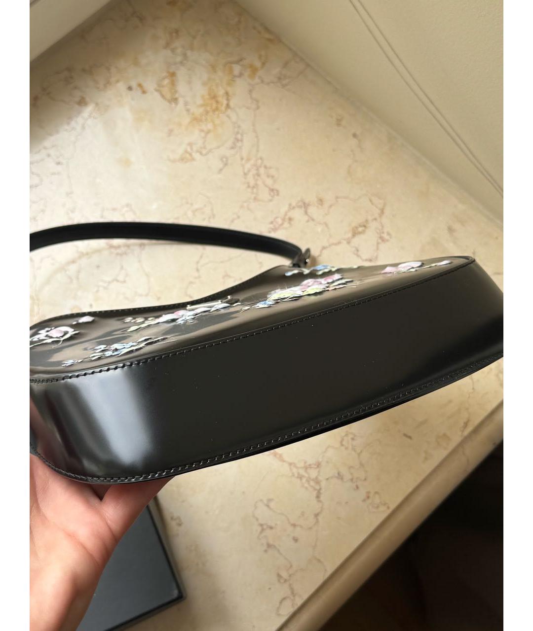 PRADA Черная кожаная сумка с короткими ручками, фото 3