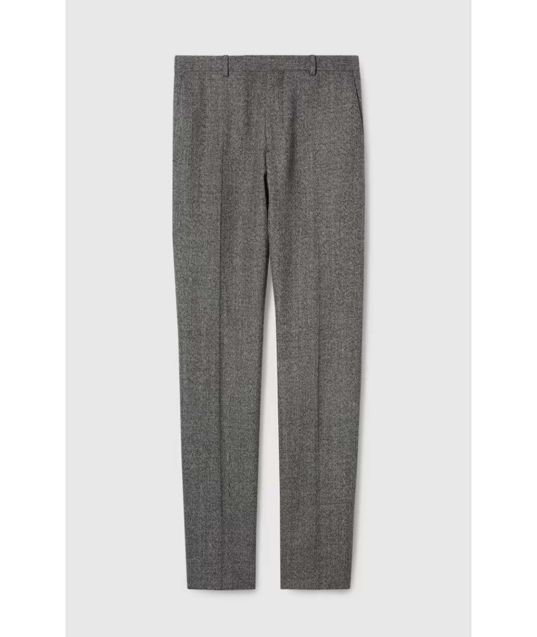 GUCCI Антрацитовые шерстяные повседневные брюки, фото 4