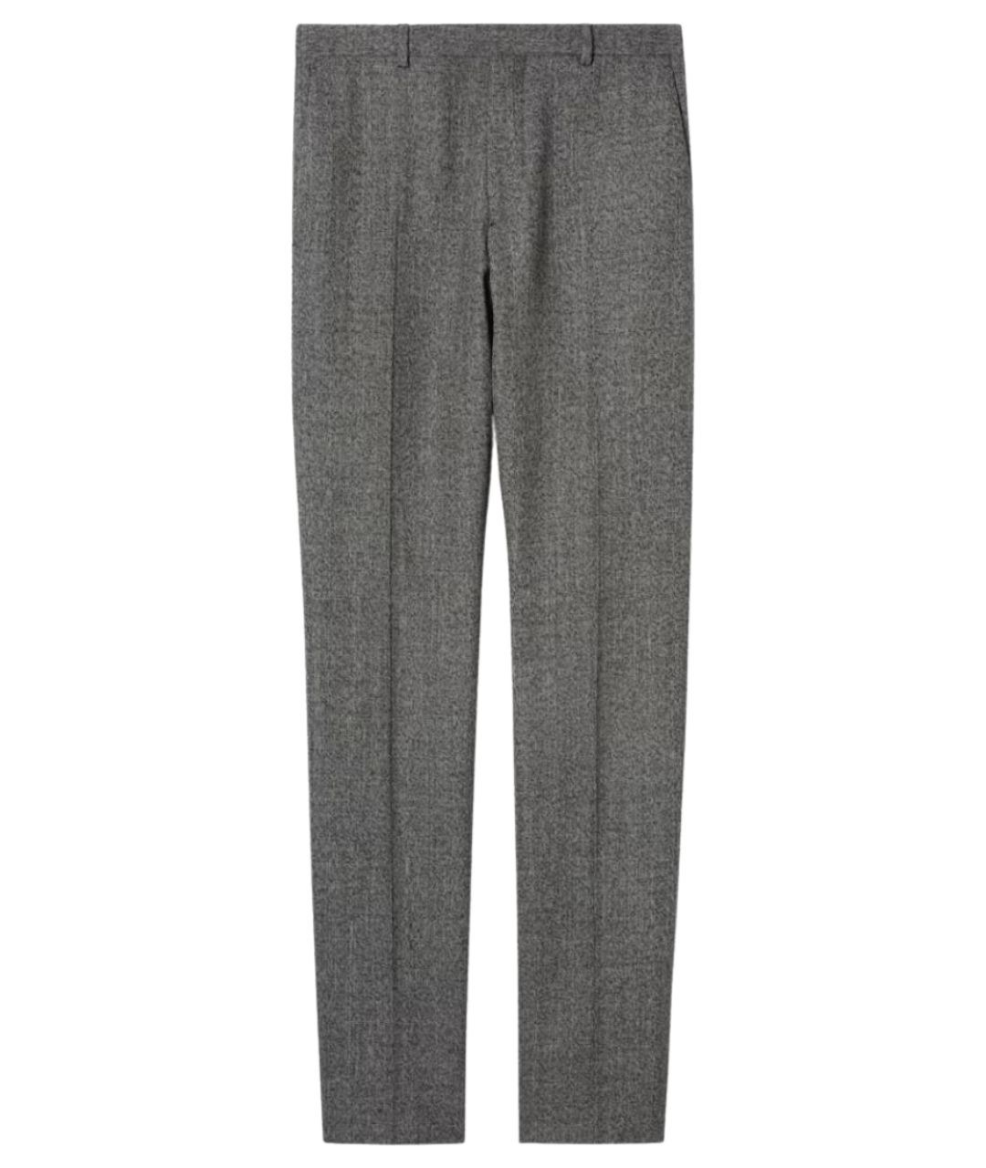 GUCCI Антрацитовые шерстяные повседневные брюки, фото 1