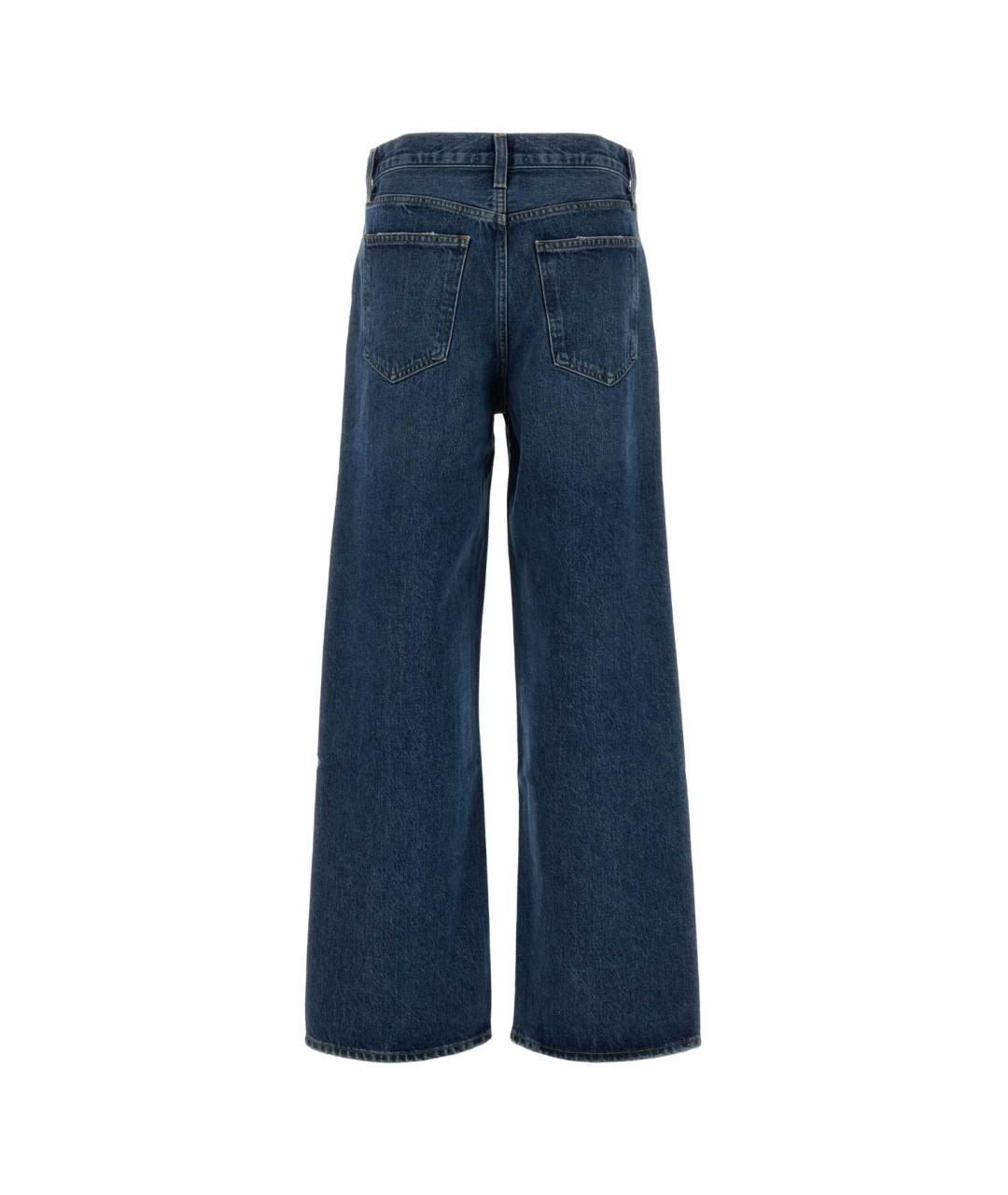 AGOLDE Голубые хлопковые прямые джинсы, фото 2