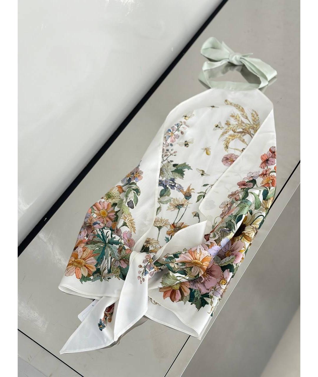 CHRISTIAN DIOR Белая шелковая блузы, фото 2