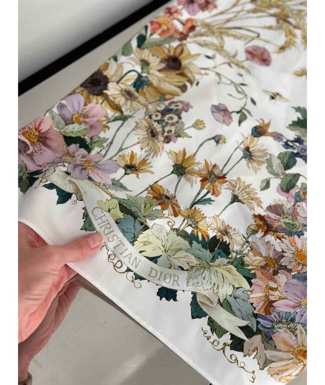 CHRISTIAN DIOR Белая шелковая блузы, фото 4