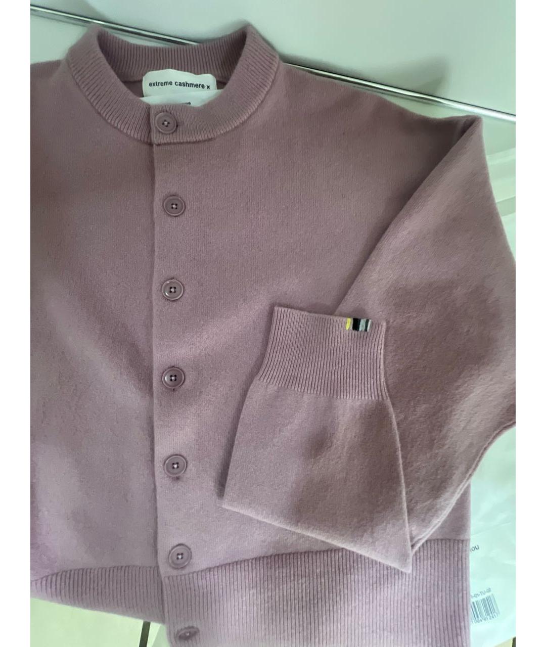 EXTREME CASHMERE Розовый кашемировый кардиган, фото 4