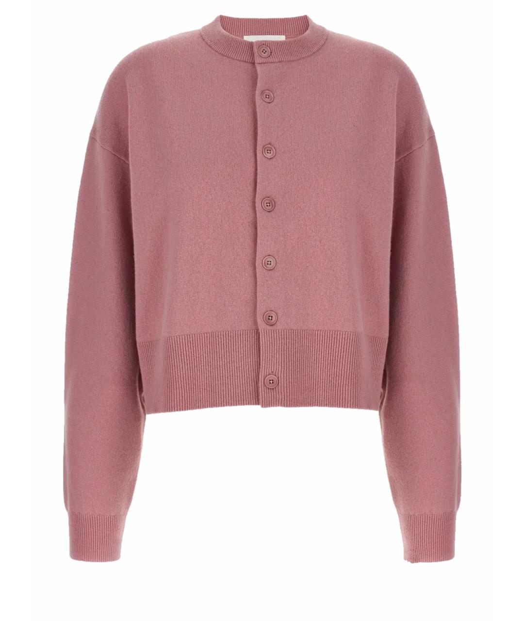 EXTREME CASHMERE Розовый кашемировый кардиган, фото 1