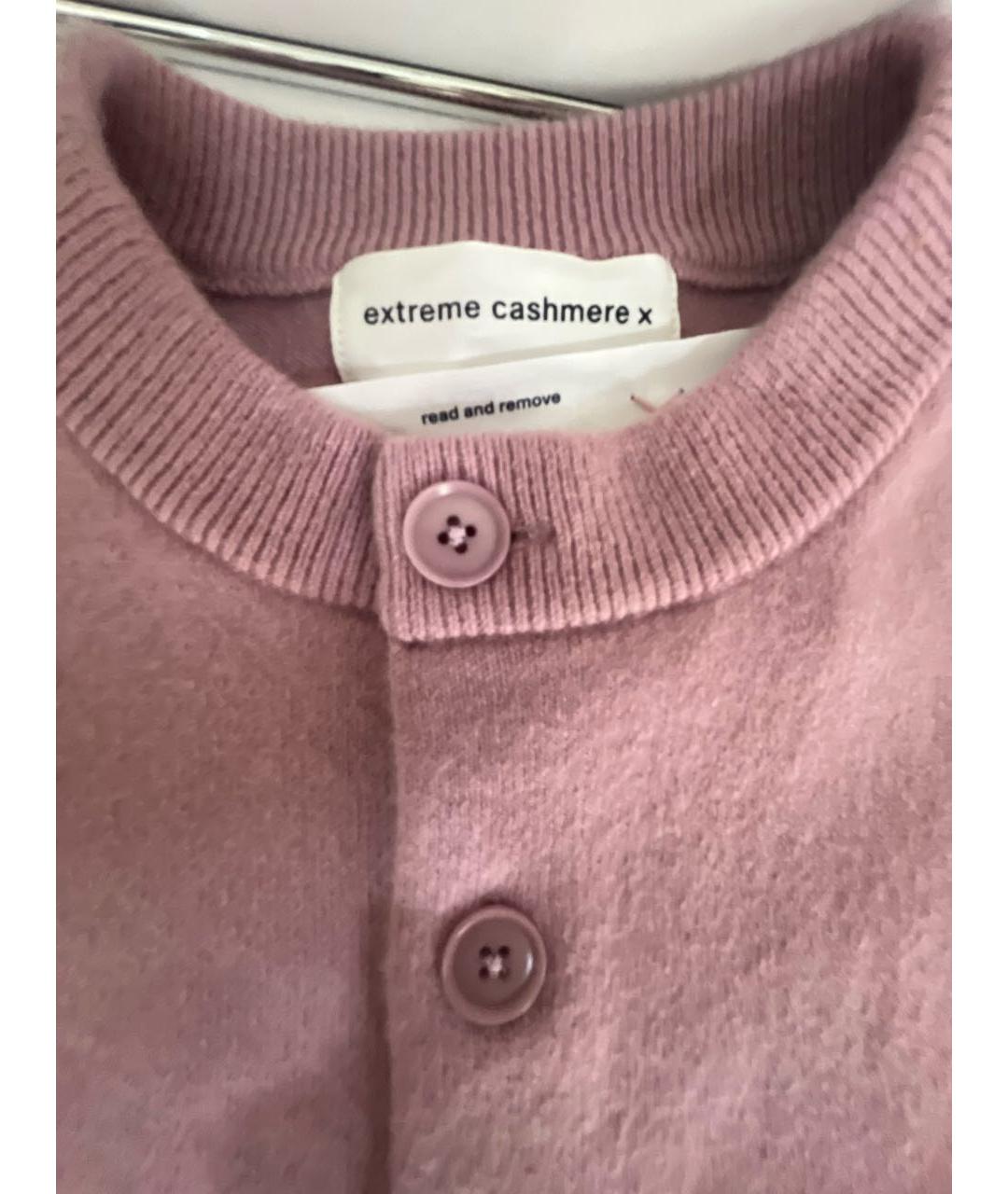 EXTREME CASHMERE Розовый кашемировый кардиган, фото 5