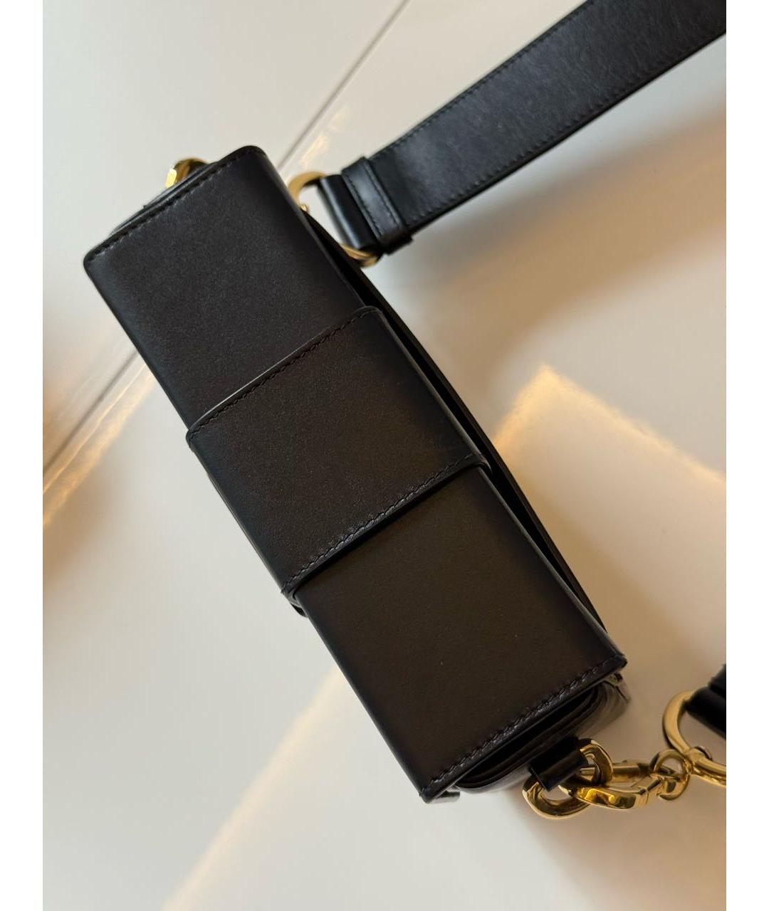 CHRISTIAN DIOR Черная кожаная сумка через плечо, фото 4