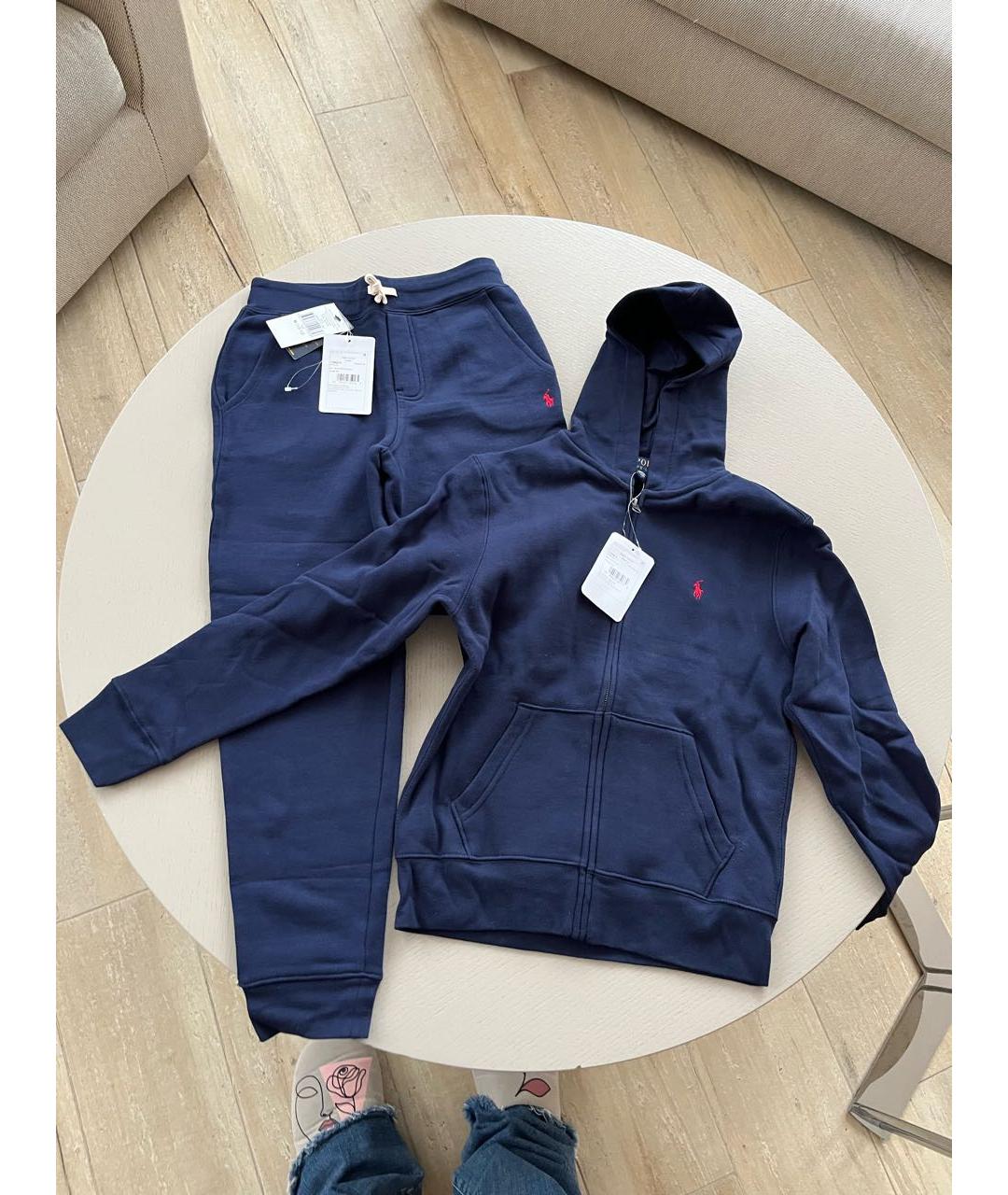 POLO RALPH LAUREN Темно-синий хлопковый комплект, фото 6