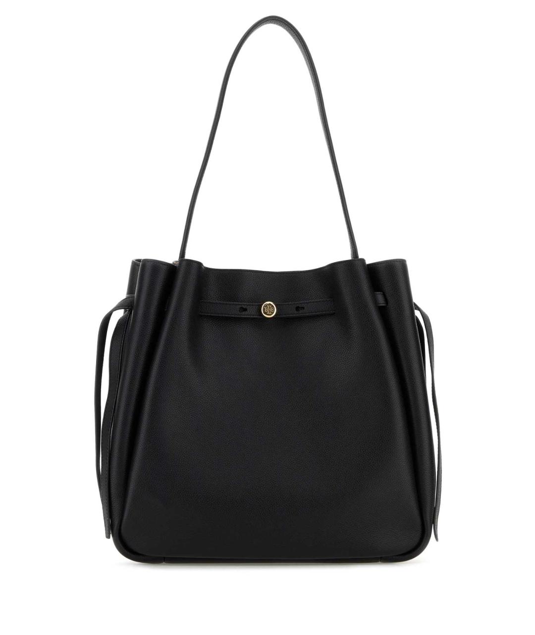TORY BURCH Черная кожаная сумка через плечо, фото 1