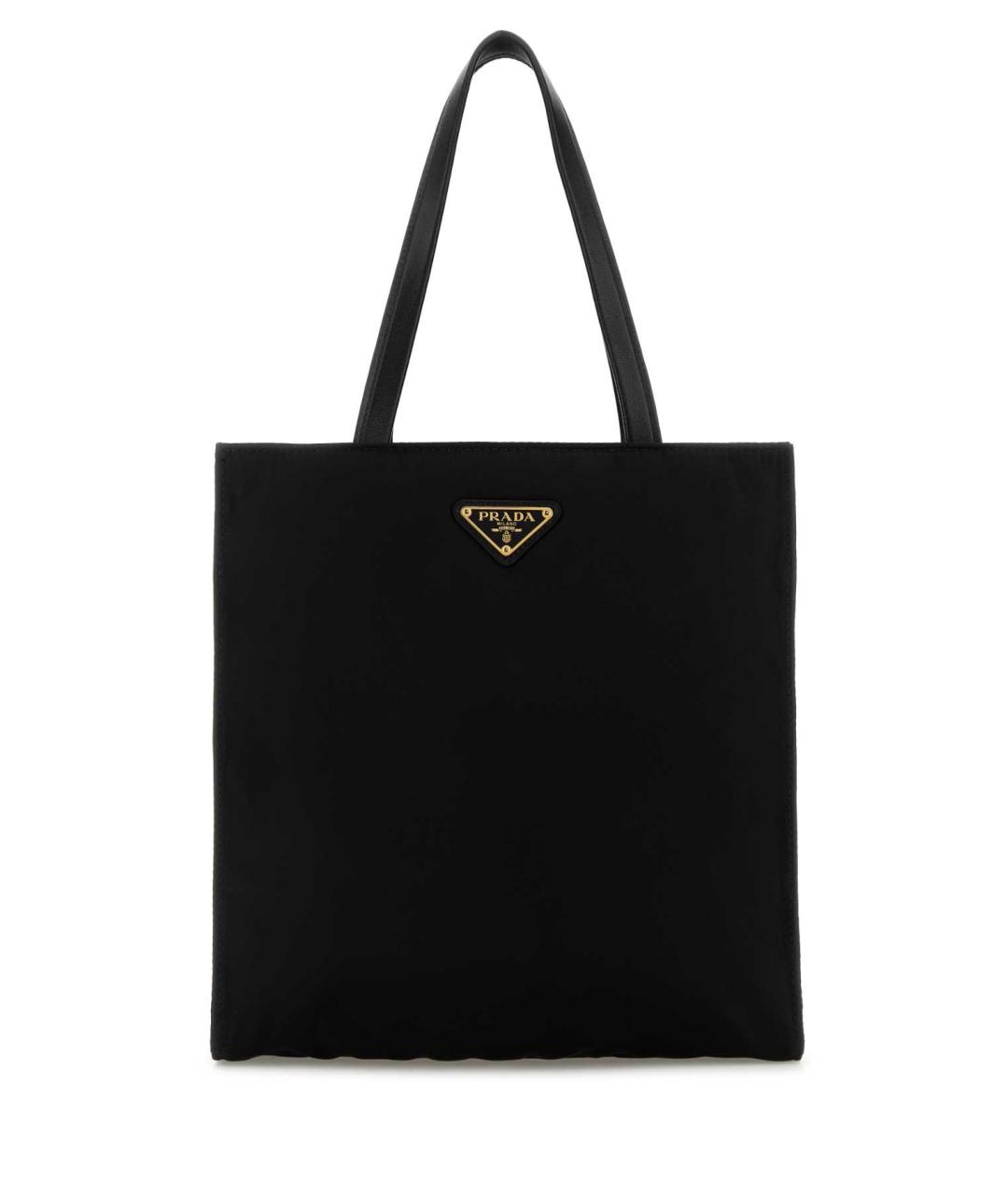 PRADA Черная тканевая сумка тоут, фото 1