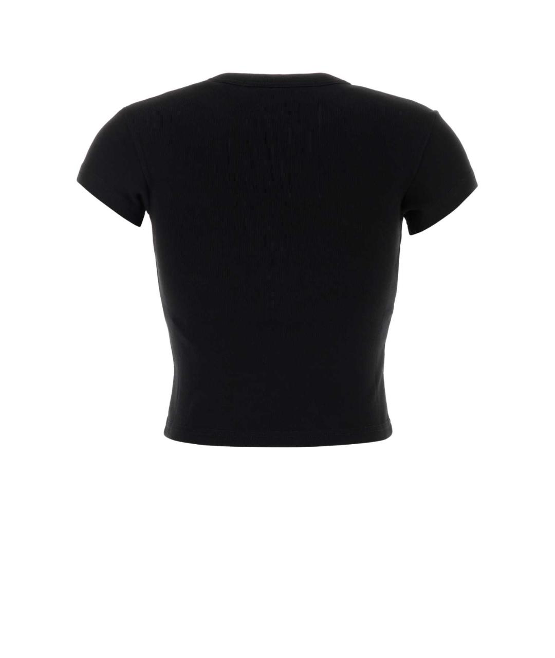 ALEXANDER WANG Черная хлопковая футболка, фото 2