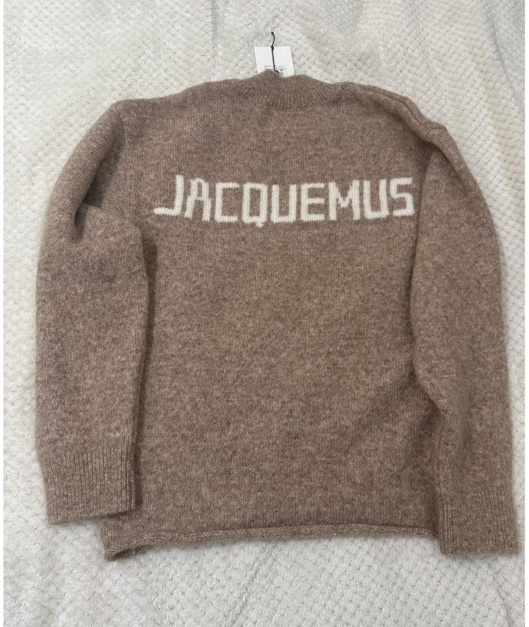 JACQUEMUS Коричневый шерстяной джемпер / свитер, фото 6