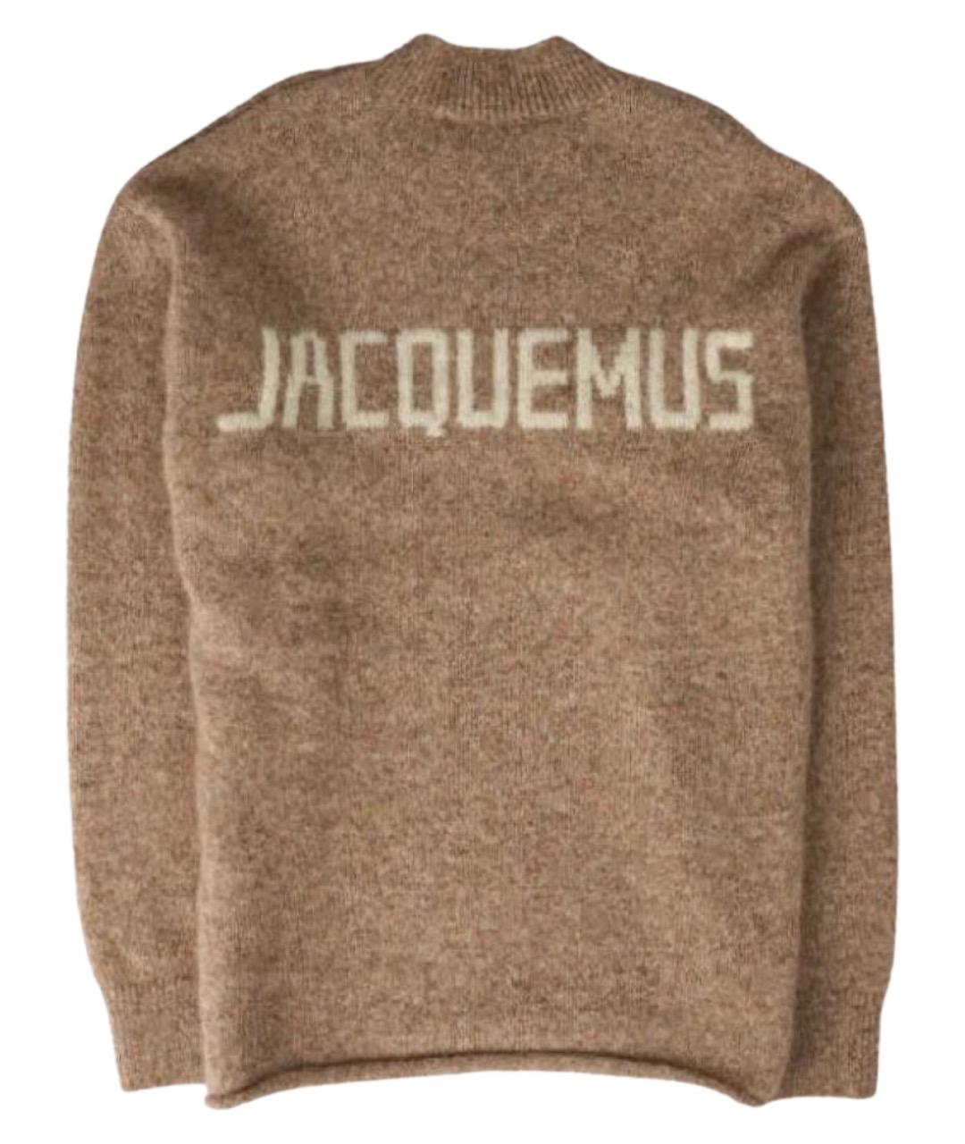 JACQUEMUS Коричневый шерстяной джемпер / свитер, фото 1