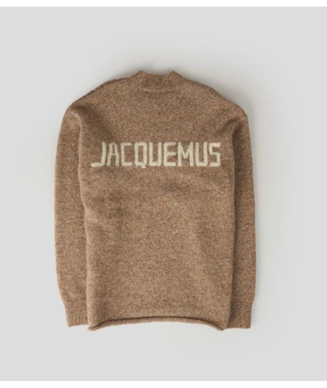 JACQUEMUS Коричневый шерстяной джемпер / свитер, фото 9