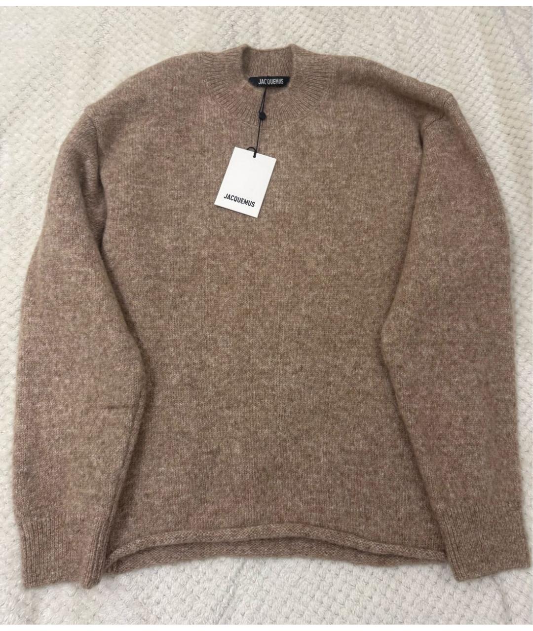JACQUEMUS Коричневый шерстяной джемпер / свитер, фото 2