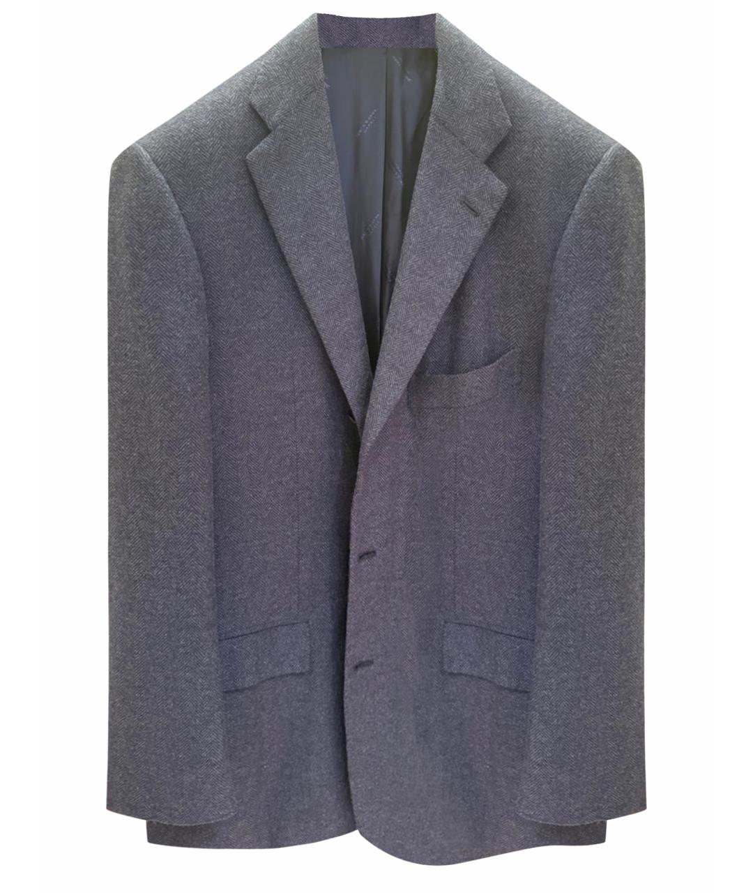 KITON Серый кашемировый пиджак, фото 1
