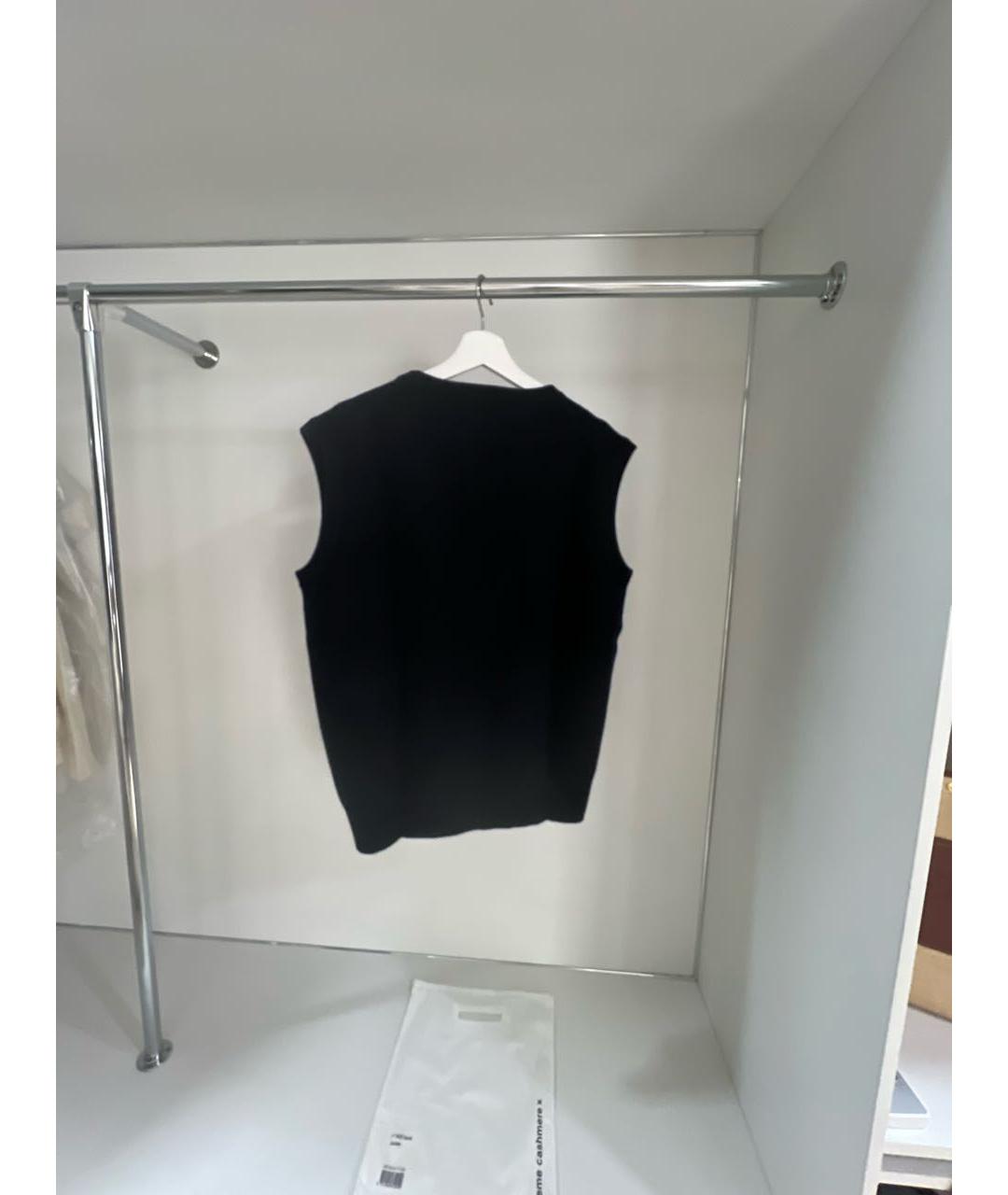 EXTREME CASHMERE Черная кашемировая жилетка, фото 2