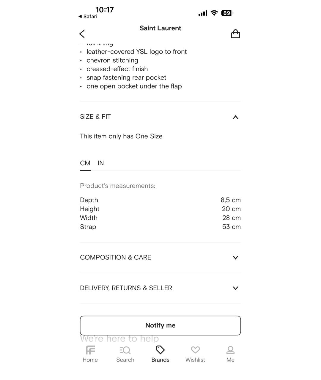 SAINT LAURENT Черная сумка через плечо из лакированной кожи, фото 6